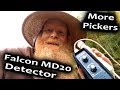 Falcon MD20, how to find gold on bedrock with a metal detector.