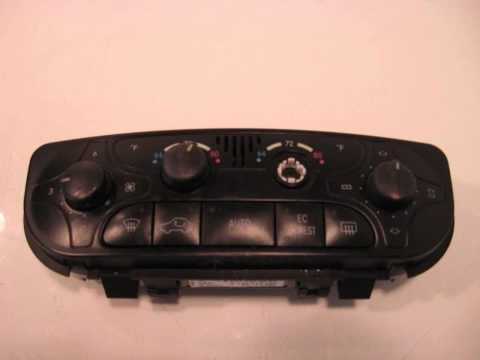 2002 Mercedes C230 Temperature Climate/AC heater control C230 CPE, US MRKT 1BUTTON MISSING - ... OEM
