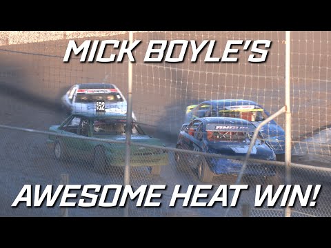 Modified Sedans: Mick Boyle's Incredible National Title Heat Win! - Heartland Raceway Moama