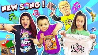 Shawn&#39;s NEW FUNnel V Fam NERF Song + Lexi&#39;s New Clothing Line LEXoxo❤️ I Be Down with the Pew