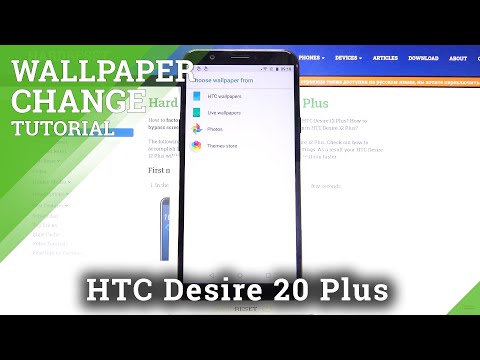 How to Update Desktop Look in HTC Desire 12 Plus - Change Wallpaper