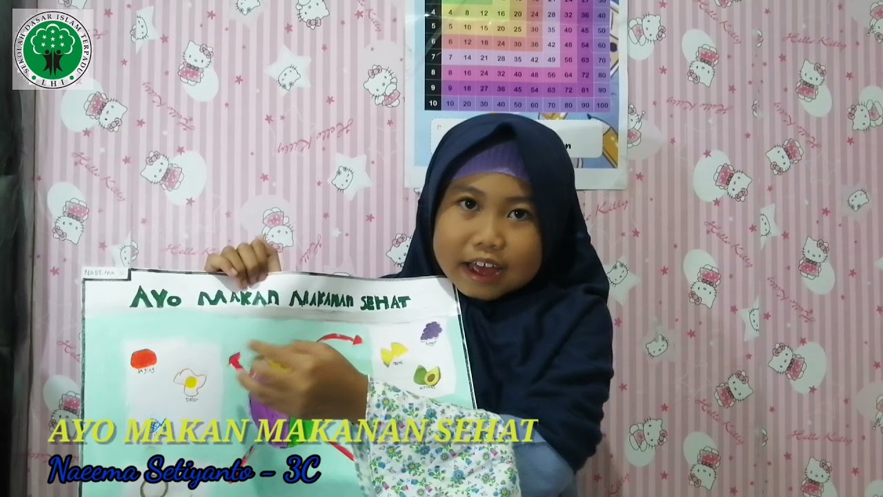 Ayo Makan Makanan Sehat - Poster isi piringku - Naeema #sditlhi #3C