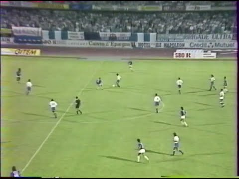 MULHOUSE - MONTPELLIER- 2-0     (TOUS LES BUTS ET RESUME : DIVISION 1 : SAISON 1989-1990)