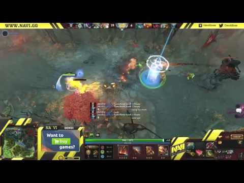 Dendi Sniper Highlights + Commentary