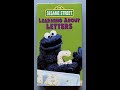 Opening To Sesame Street Learning About Letters 1996 VHS 2001 Reprint Redone In Better Quality