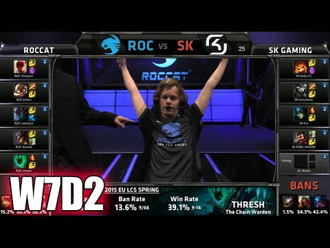 ROCCAT vs SK Gaming | S5 EU LCS Spring 2015 Week 7 Day 2 | ROC vs SK W7D2G1 VOD 60FPS