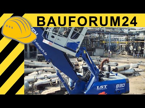 Sennebogen 830 R-HDD Abbruchbagger - Abbruch von Raffinierie und Parkhaus  Jobreport