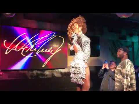 Miss Eve Van Cartier performing at Big Apple Volleyball Party 2017