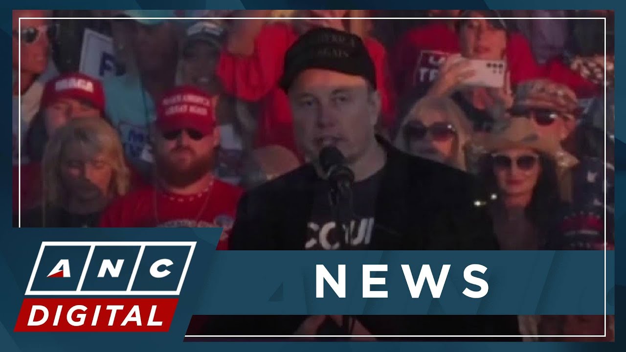 Musk appears at Trump campaign rally for first time | ANC