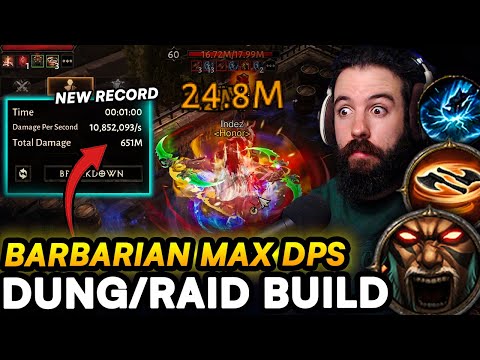 S-TIER Barbarian Build Broke My DPS Record! (Dungeons & Raids)
