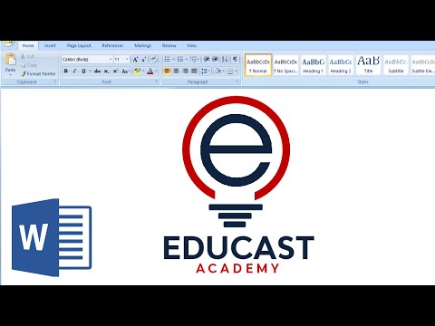 Microsoft Word Logo Design Tutorial How to make logo design in MS Word