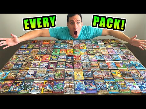 Opening EVERY Pack of Pokemon Cards!