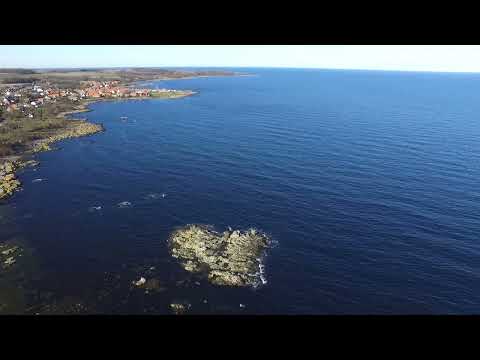 Drone optagelser. Øst Bornholm. 07.03.22