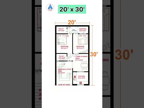 20x30 House plan | Small House design #shorts #homedesign #architecture