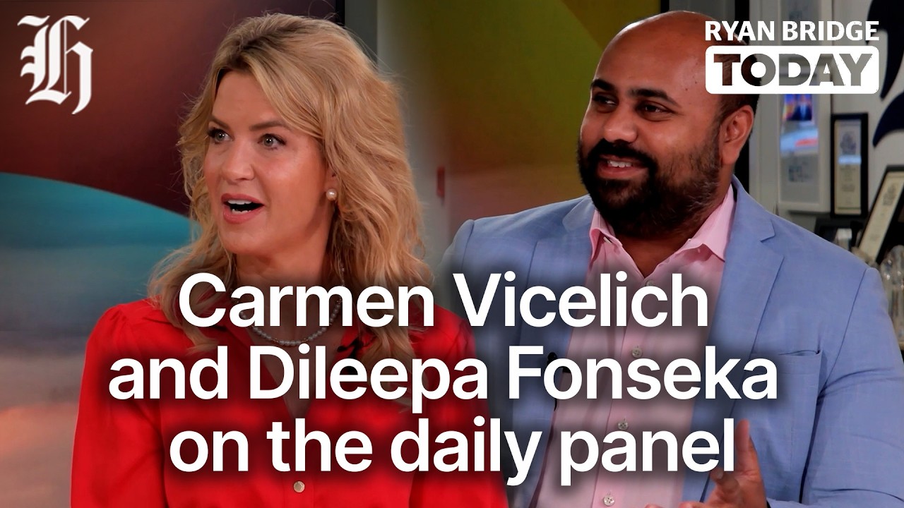 Carmen Vicelich and Dileepa Fonseka on the daily panel | Ryan Bridge TODAY