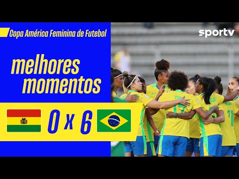 Gols e lances de Bolívia x Brasil
