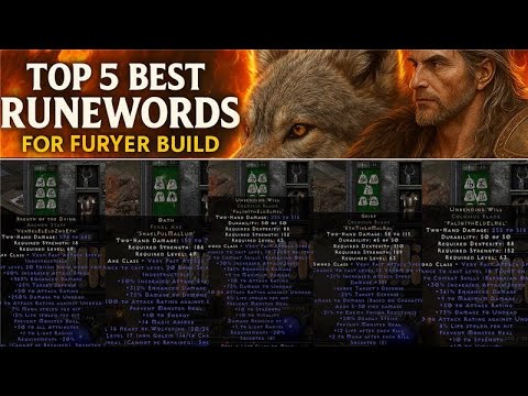 Top 5 Best Runewords for Fury Druid Build – Uber Tristram | Diablo 2 Resurrected