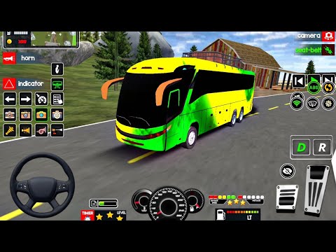 Bus Game : Real Coach Bus Off-Road Driving 3D : Euro Coach Bus Simulator : Android Gameplay