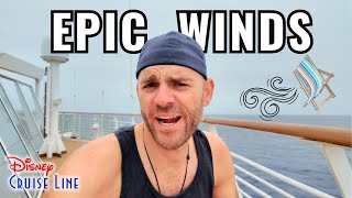 Will we survive this Disney Cruise with what feels like 100km/h winds? 🌪️🛳️
