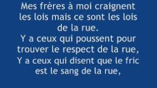 Kenza Farah - Au coeur de la rue (paroles)