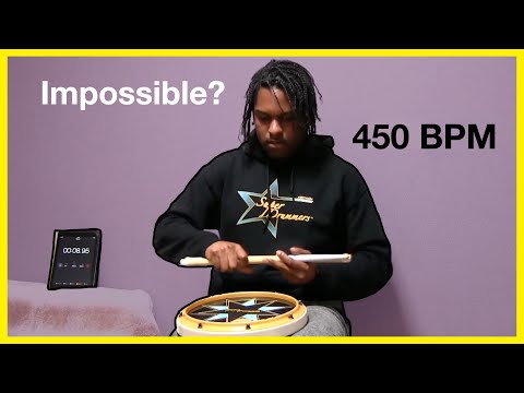 IMPOSSIBLE 450 BPM DOUBLE STROKE ROLL