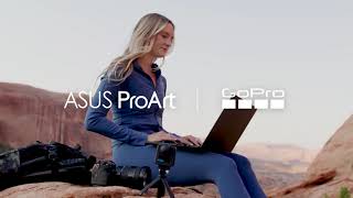 Asus ProArt x GoPro anuncio