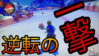 ゴール直前でまさかの展開に⁉︎  不運な男のマリオカート8DX実況【14周目】