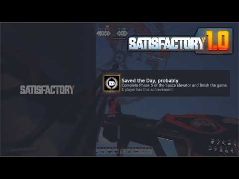 I was the first person to beat Satisfactory! World's first Any% highlights :)