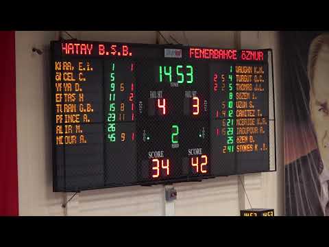Hatay BB   Öznur Kablo Fenerbahçe Basketbol Karşılaşması 30 03 2021
