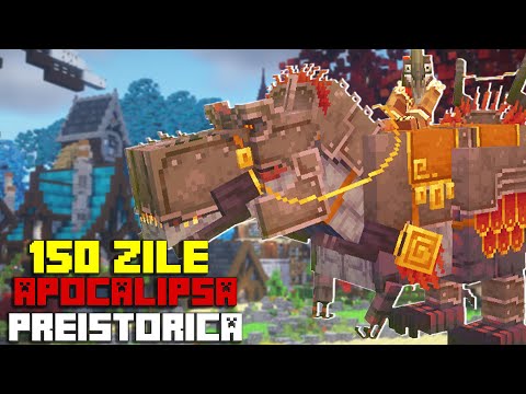 SUPRAVIETUIESC 150 ZILE pe Minecraft APOCALIPSA PREISTORICA | Jurassic World - FILMUL
