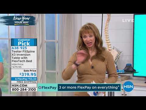 Teeter FitSpine X3 Inversion Table w/FlexTech Bed   10Ye...