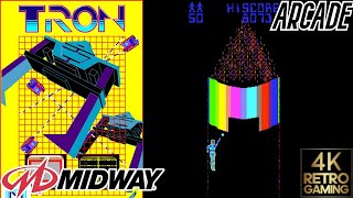 Tron Arcade ( Midway 1982 ) 4k Gameplay