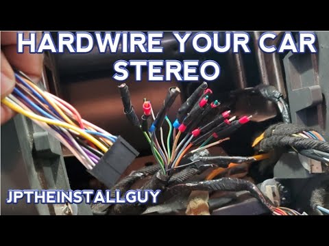install a car stereo without a wire harness - hardwire