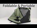 Foldable & Portable Travel Soft Dog Crate