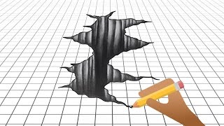 How to Draw 3D - Shape 3D Art