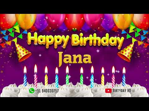 Jana Happy birthday To You - Happy Birthday song name Jana 🎁