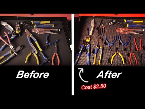 Organize your Tools like a PRO! Making foam drawer inserts for Tool Chest / Box