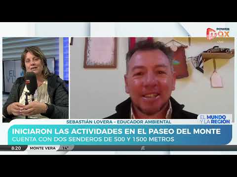 Iniciaron las actividades en el Paseo del Monte, Monte Vera: Sebastián Lovera - Coordinador Turismo
