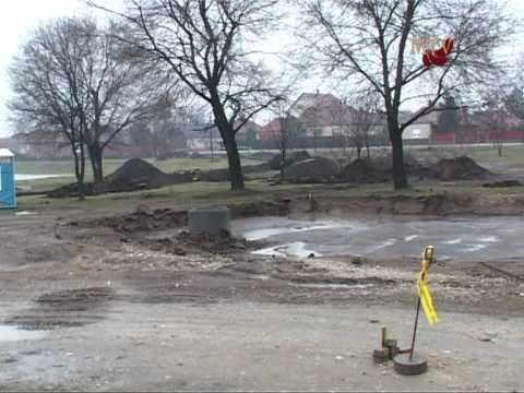 Kavicsos tó Szabadidőpark építése 2011 március 17. Metszet