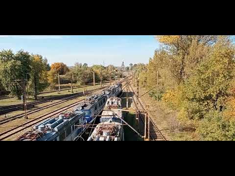 Lokomotywownia Kraków Prokocim. Pociąg trakcyjny PKP Energetyka.