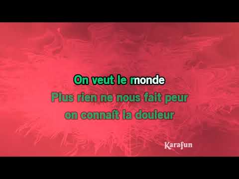 Karaoké Je veux le monde - 1789, Les Amants de la Bastille *