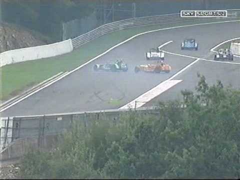 Jamie Constable hits Daniel Mitchell Caterham Eurocup at Spa 2005