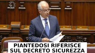 PIANTEDOSI: "CORREGGEREMO LA NORMA SUI RIMPATRI MA NON CI FERMIAMO: LA STRADA È QUELLA GIUSTA"