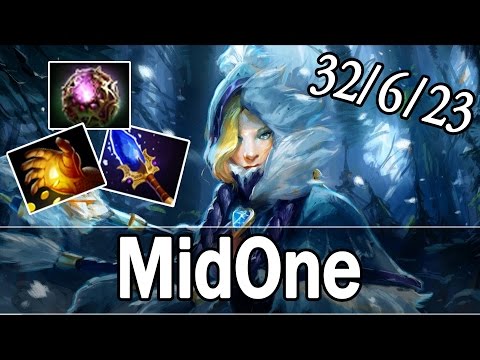 Dota 2 -  MidOne plays Crystal Maiden | Ranked Match