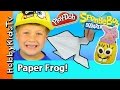 Paper Frog! Play-Doh SpongeBob Surprise Origami ...