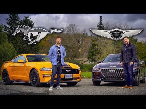 2019 Genesis G70 3.3t vs Ford Mustang GT // Grow Up or Bro Down?
