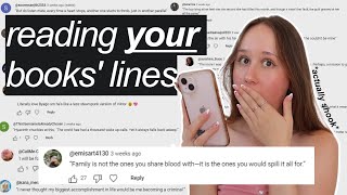 Reading *Your* Favourite Lines From Your Books (And Fangirling So Hard) Writer Reacts