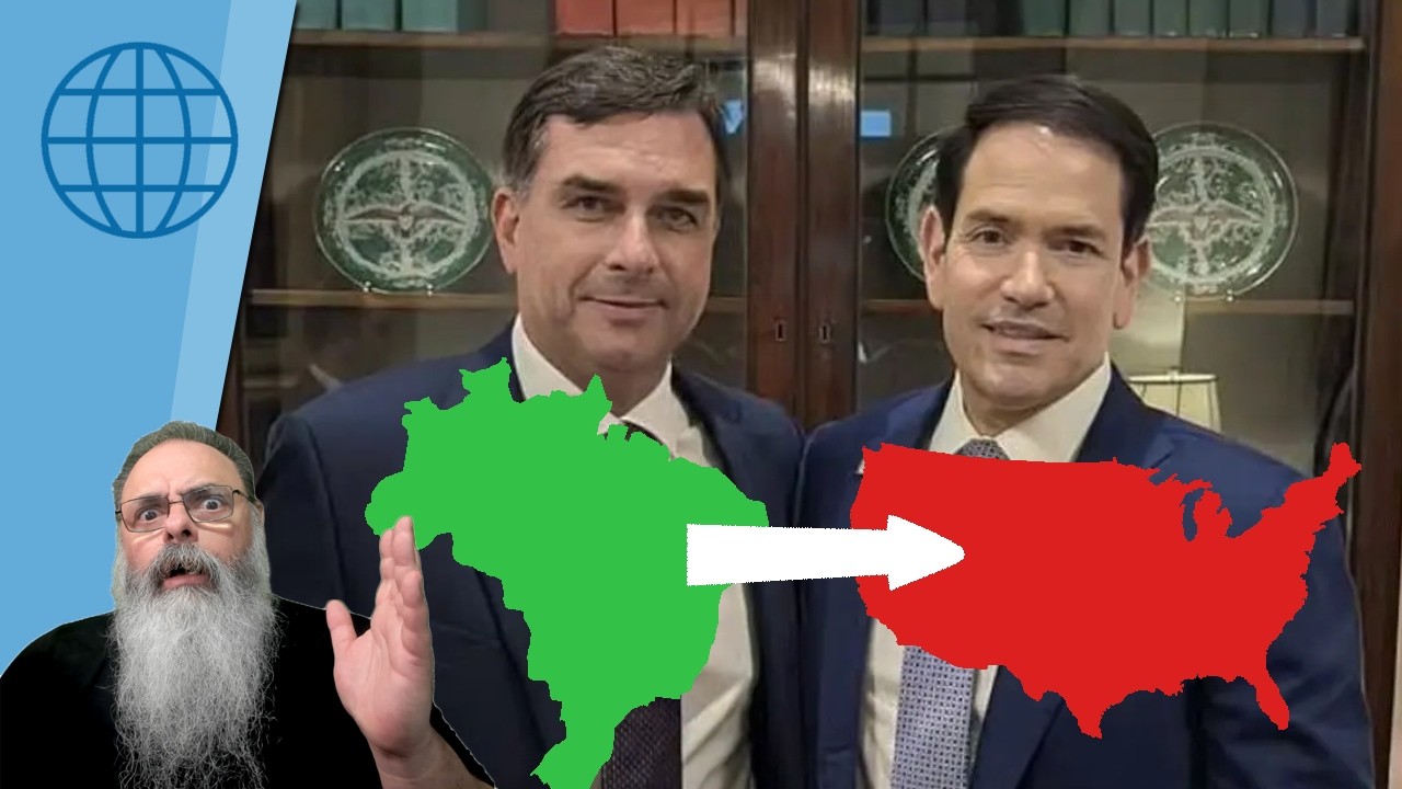 ESQUERDA mente: "FLÁVIO vai FAZER TRANSIÇÃO do BRASIL para os ESTADOS UNIDOS"... QUEM DERA...