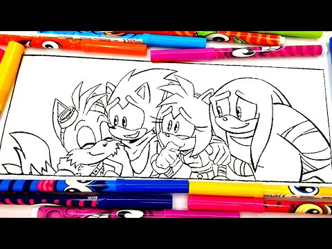 Sonic Team - Coloring Pages NEW Sonic 3Tails,Knuckles Tobu - Roots [NCS Release]
