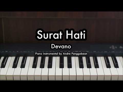Surat Hati - Devano | Piano Karaoke by Andre Panggabean